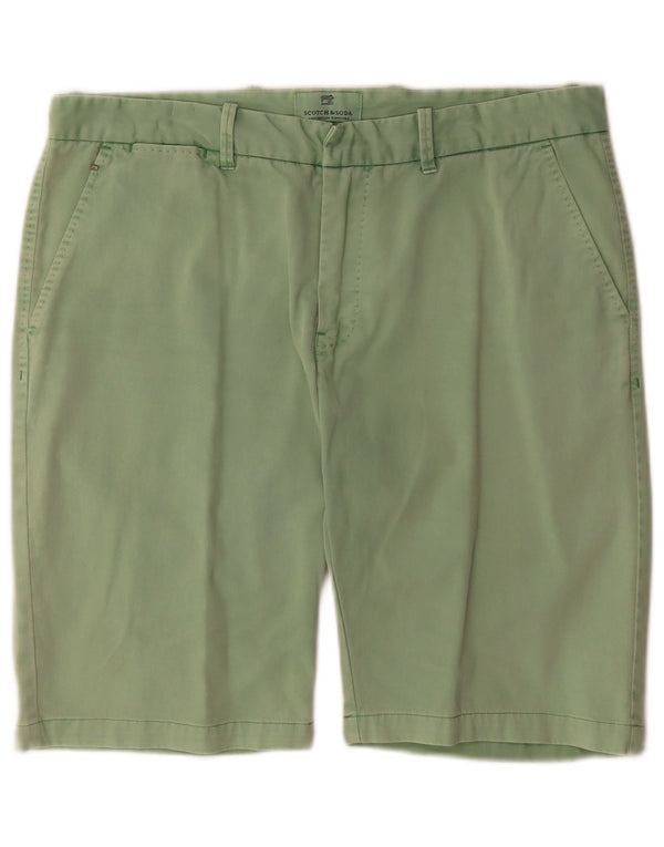 Мужские шорты чинос Scotch & Soda W34, большие зеленые хлопковые