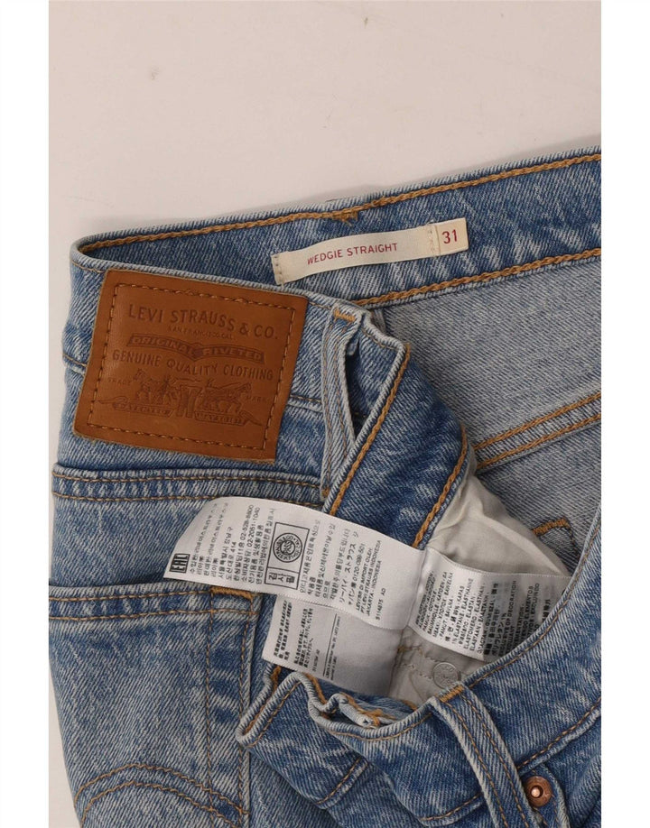 Женские прямые джинсы Levi's на танкетке W31 L28, синие, хлопок