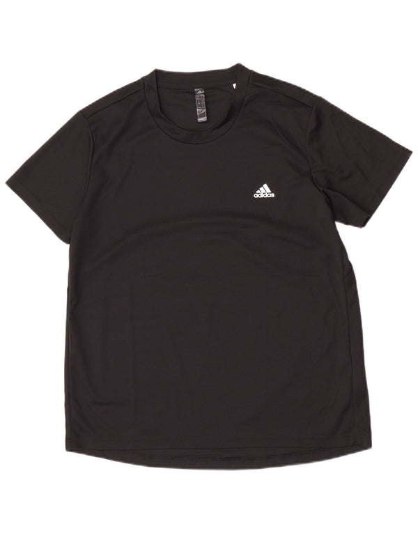 Adidas Womens Aeroready T-Shirt Top UK 16/18 Large Black Polyester