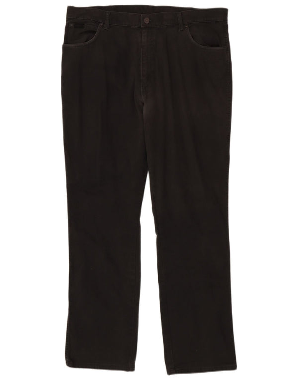 Мужские прямые повседневные брюки Wrangler Texas Stretch W40 L34, серый хлопок