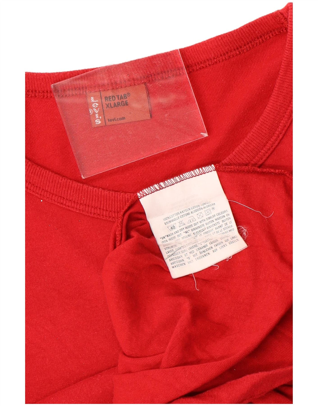 Мужская футболка с рисунком Levi's Top XL, красный хлопок