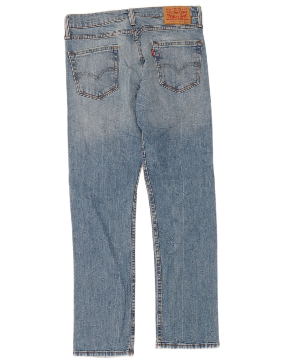 Мужские прямые джинсы Levi's 504 W30 L30 синие, хлопок