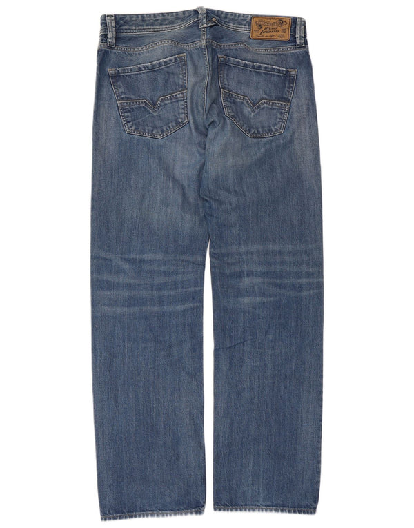 Мужские прямые джинсы DIESEL Larkee стандартного кроя W34 L32, синий хлопок