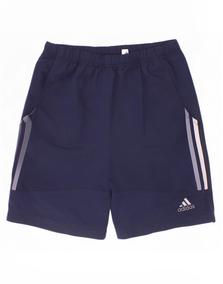 Спортивные шорты Adidas для мальчиков 11-12 лет, темно-синий, полиэстер