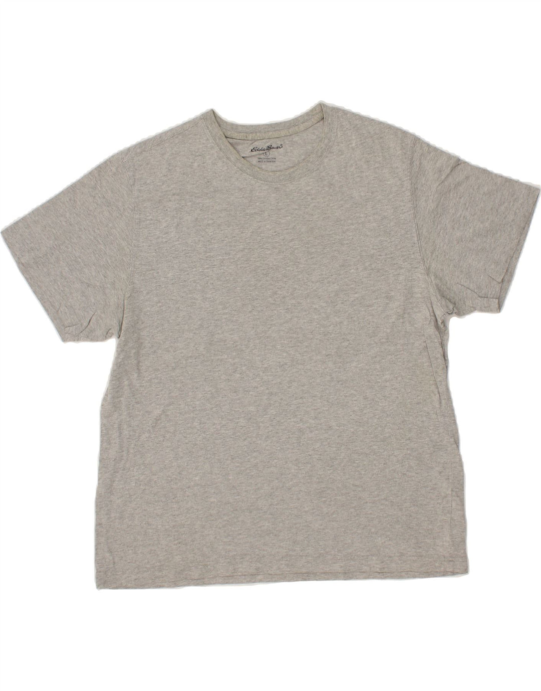 EDDIE BAUER Mens T-Shirt Top Large Grey Cotton Vintage Eddie Bauer and Second-Hand Eddie Bauer from Messina Hembry 