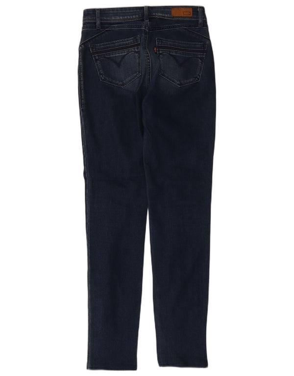 Женские джинсы скинни Levi's Demi Curve со средней посадкой W26 L29 Темно-синие хлопковые