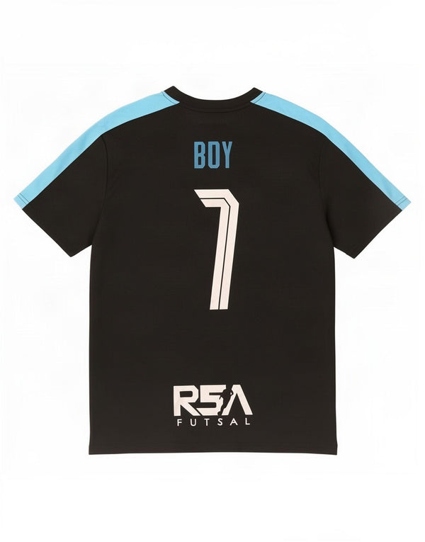 Мужская тонкая футболка с рисунком Nike Dri Fit 2XL, черный полиэстер с цветными блоками
