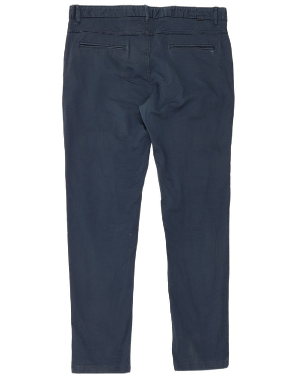 Мужские узкие брюки-чиносы Zara EU 48 XL W38 L32, синие, хлопок