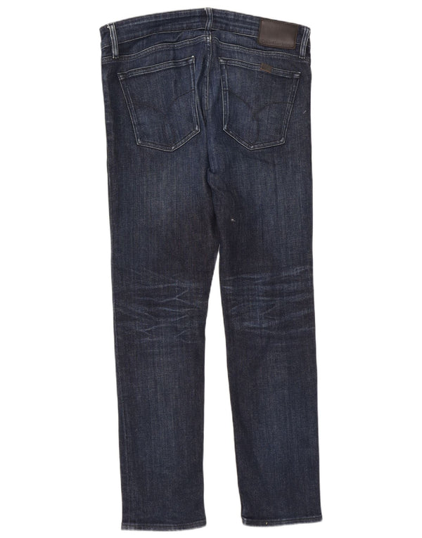Calvin Klein Mens Slim Jeans W33 L32 Navy Blue Cotton