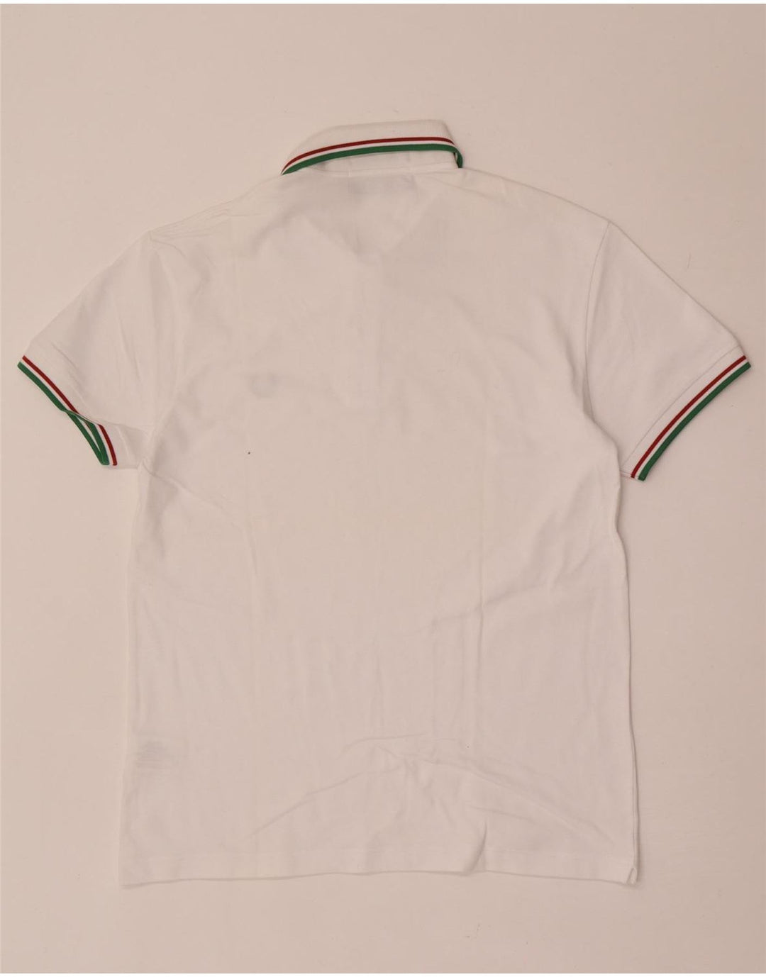 Мужская легкая и эластичная рубашка-поло Fred Perry среднего размера, белый хлопок