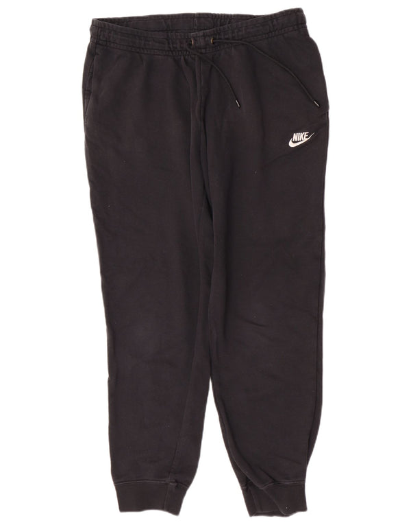 Женские спортивные брюки для бега Nike UK 14, большие черные хлопковые брюки