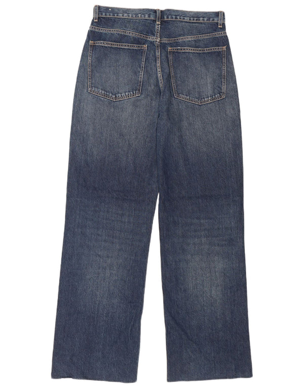 Женские прямые джинсы Zara с высокой посадкой EU 44 XL W34 L34, синий хлопок