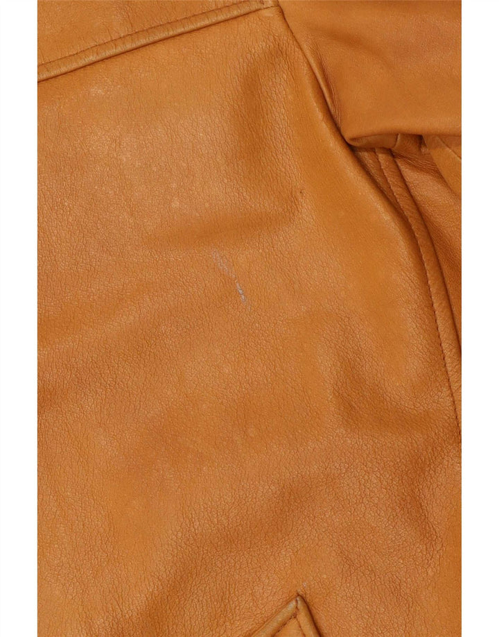 Мужская кожаная куртка Steve Madden UK 42 XL бежевая кожаная