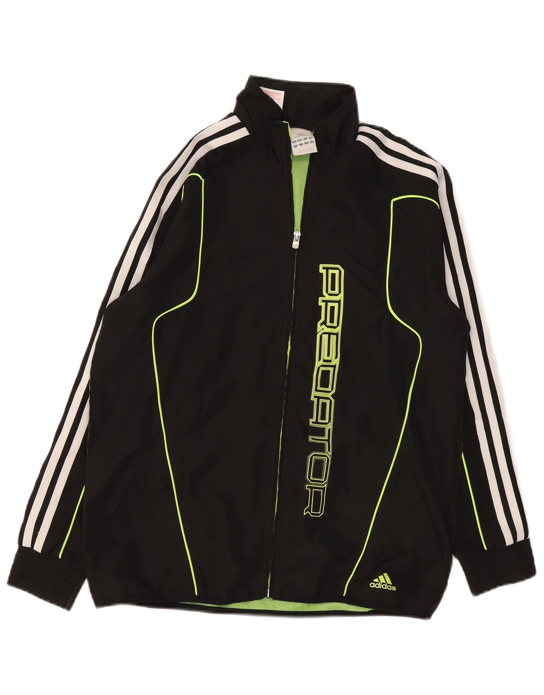 Спортивный костюм Adidas для мальчиков с графическим рисунком, верхняя куртка, 13–14 лет, большой черный полиэстер