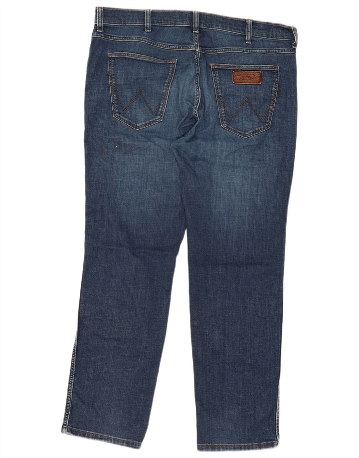 Мужские прямые джинсы WRANGLER Greensboro W36 L30, синий хлопок