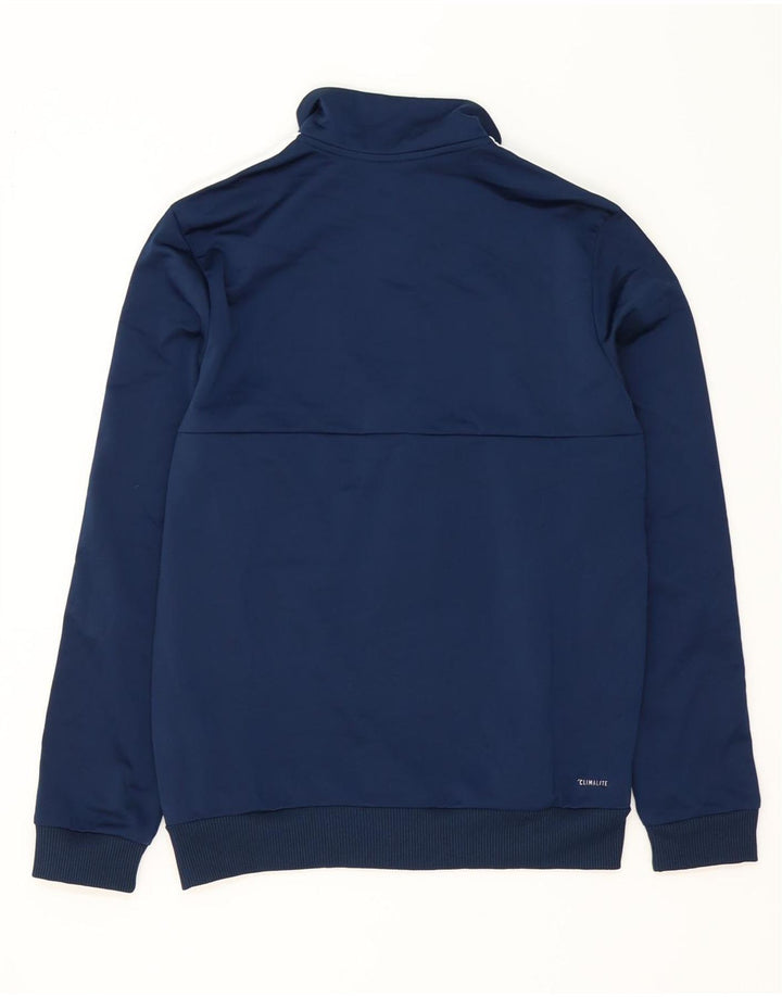 Спортивный костюм ADIDAS Climalite для мальчиков, верхняя куртка 13–14 лет, темно-синий полиэстер
