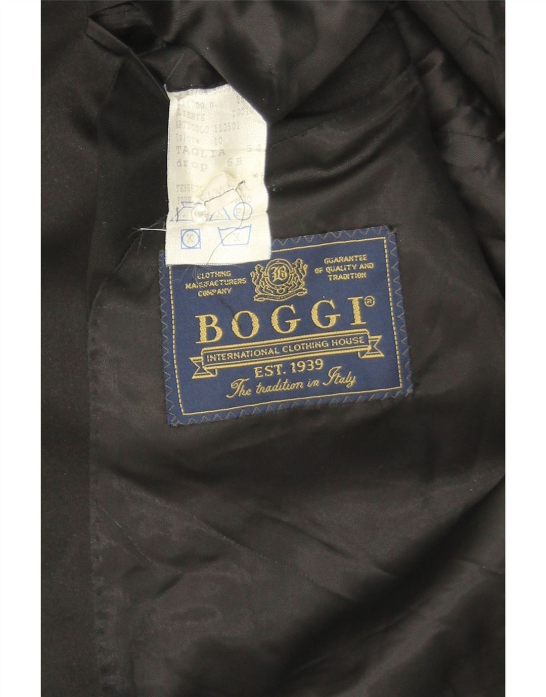 Мужской пиджак Boggi на 1 пуговице IT 54 2XL Черный