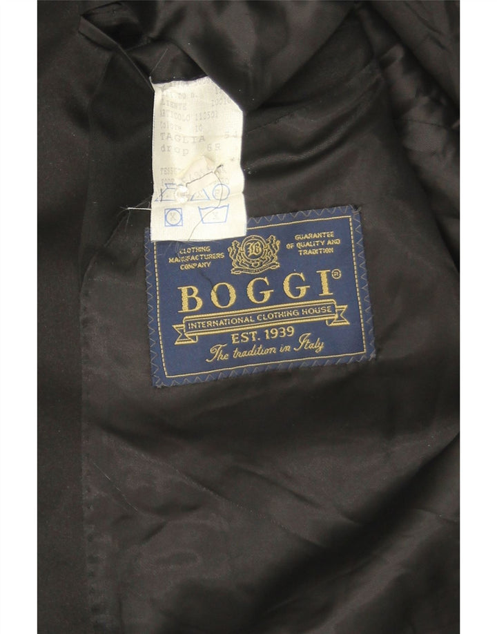 Мужской пиджак Boggi на 1 пуговице IT 54 2XL Черный