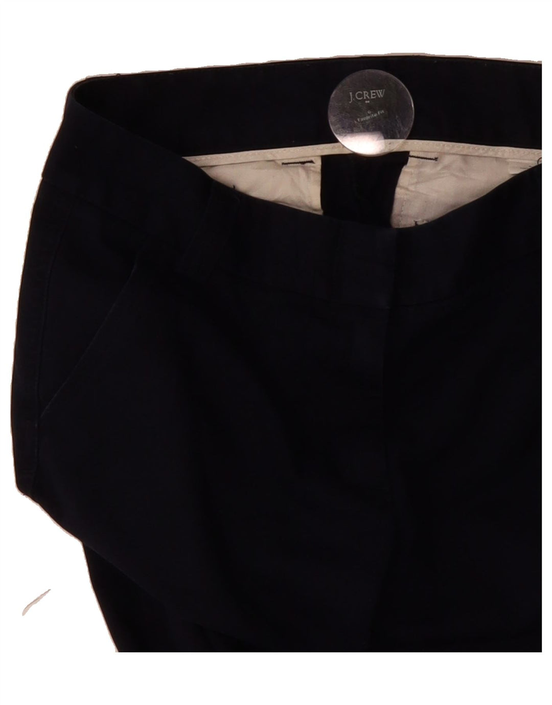 J. CREW Womens Straight Capri Trousers US 6 Medium W32 L23 Navy Blue Vintage J. Crew and Second-Hand J. Crew from Messina Hembry 