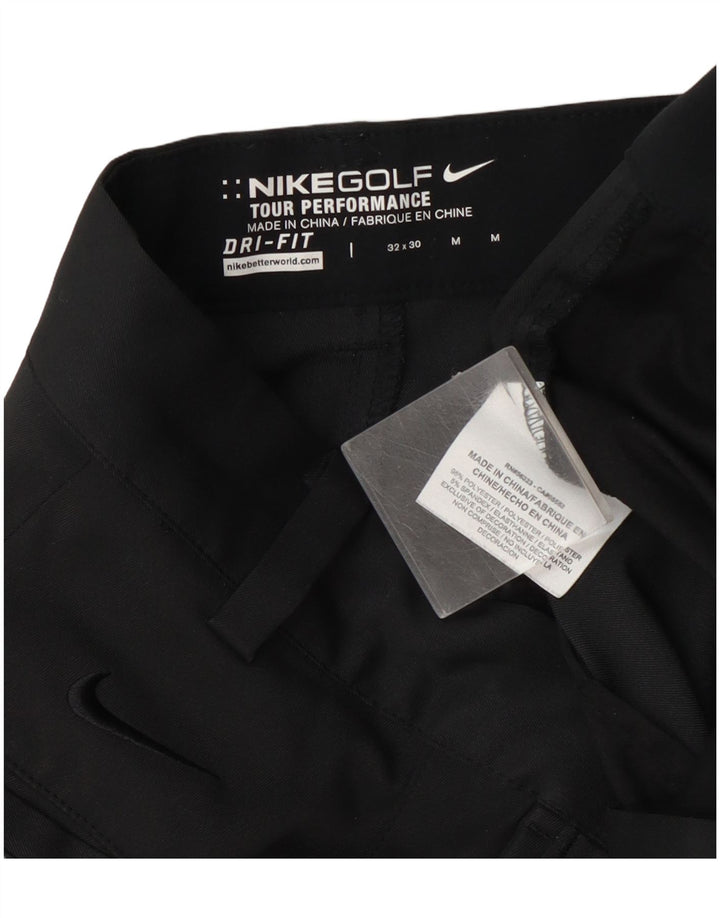 Мужские прямые брюки чинос для гольфа Nike W32 L30, черные, полиэстер