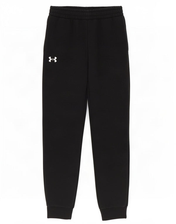 Спортивный костюм для мальчиков Under Armour, брюки для бега, 11–12 лет, большой размер, черный хлопок, хлопок