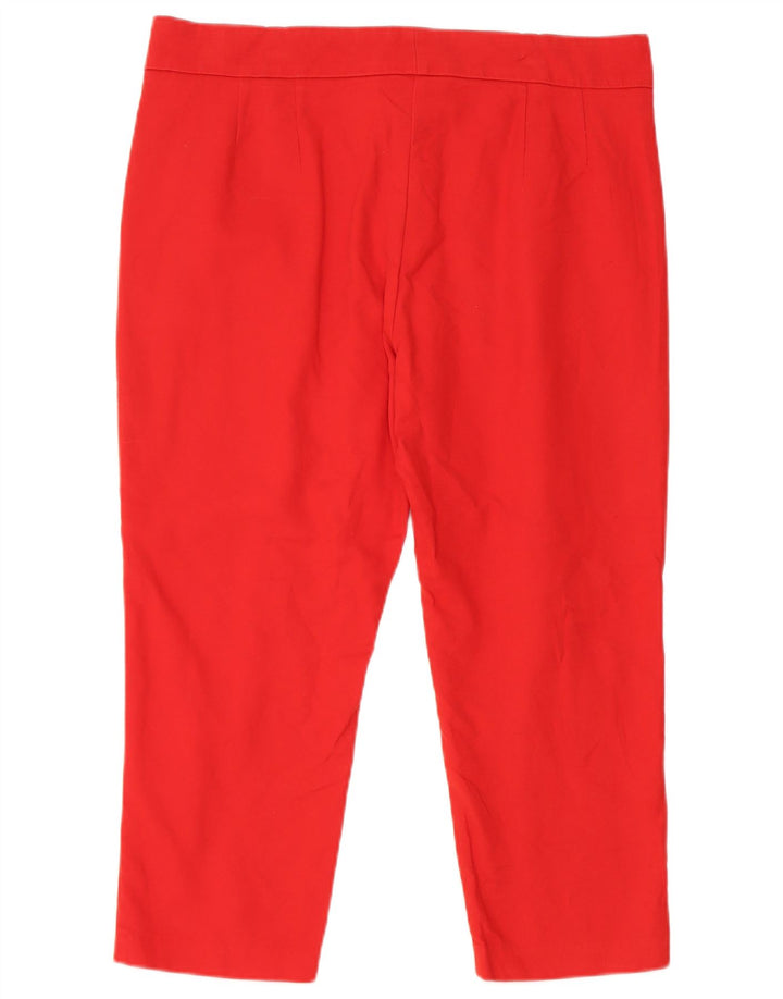 Женские прямые капри Marks & Spencer W34 L22 красные