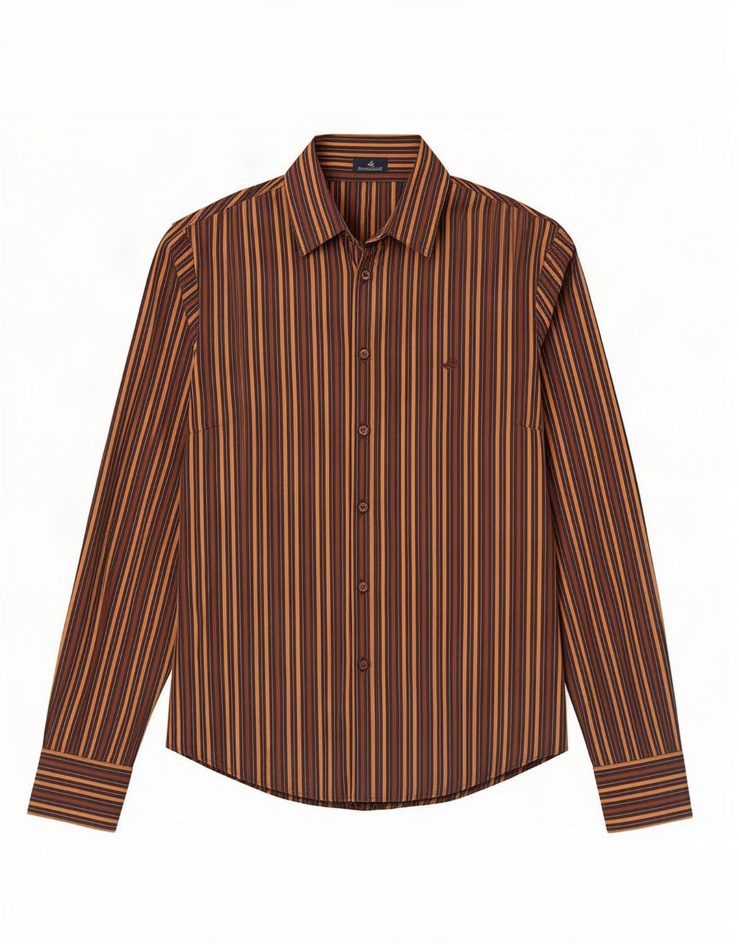 Рубашка женская Brooksfield IT 42 Medium Brown в полоску