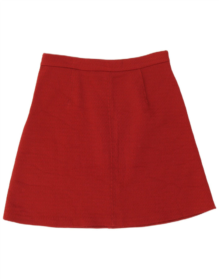 Женская юбка-трапеция Zara, большая W30, бордовая