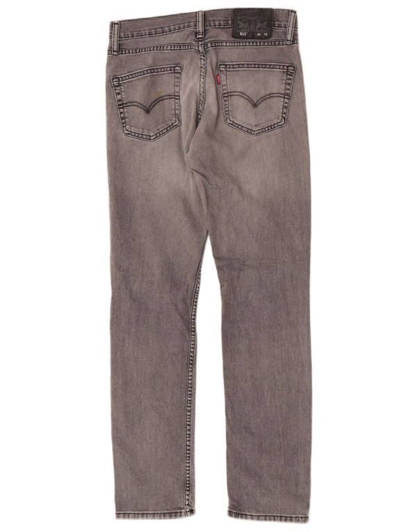 Мужские узкие джинсы Levi's W30 L30 серые, хлопок