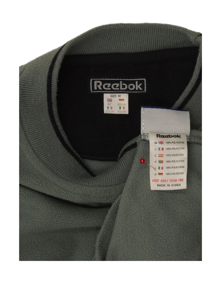 Мужской флисовый джемпер Reebok UK 40, средний зеленый полиэстер