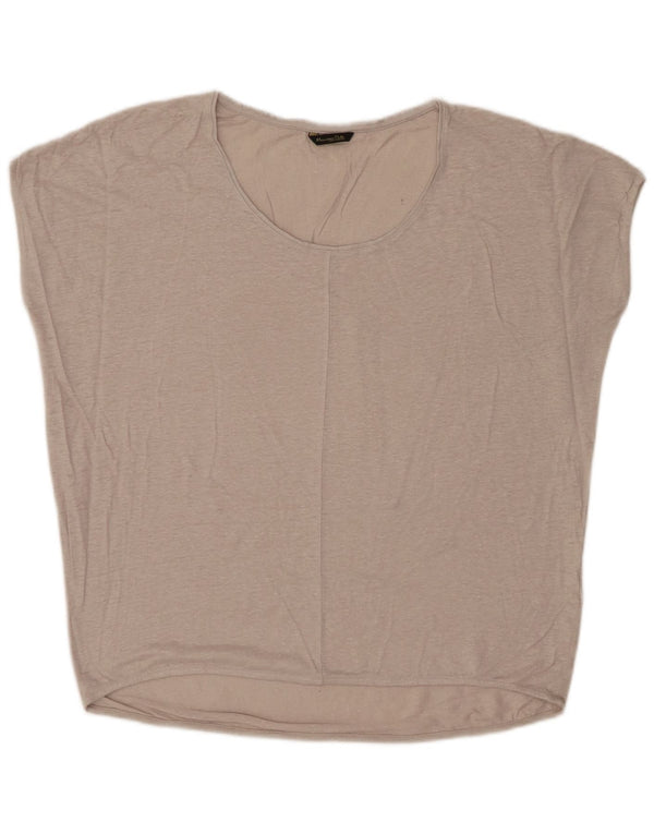 Женская блузка оверсайз Massimo Dutti UK 14 Medium Beige