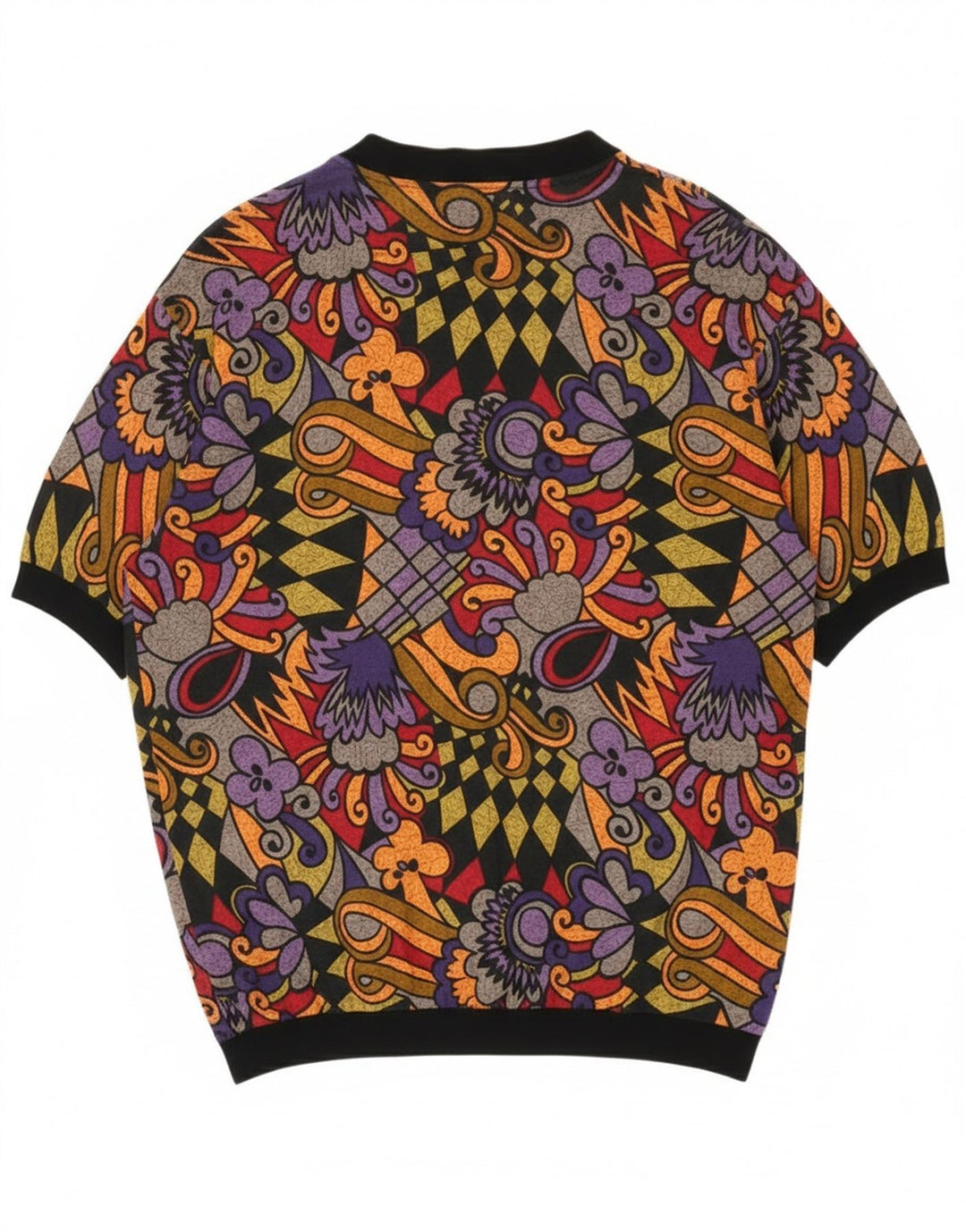 Винтажный женский оверсайз-кардиган, Великобритания, 16 больших разноцветных геометрических узоров