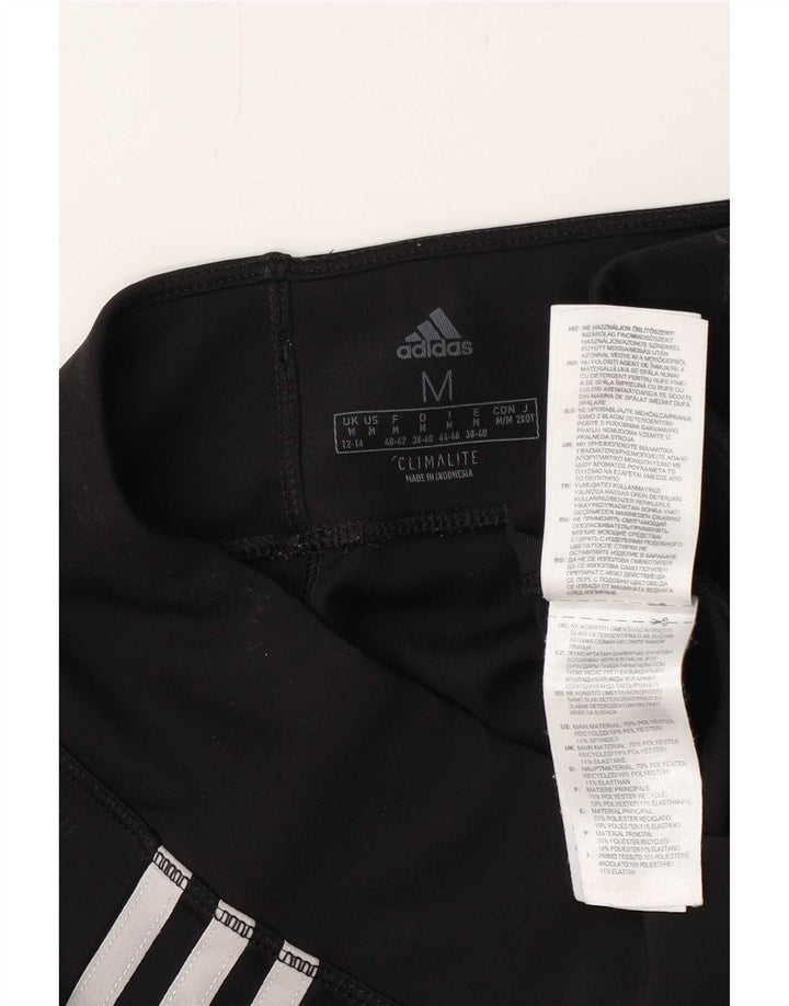 Женские леггинсы Adidas Climalite UK 12/14, средний черный полиэстер