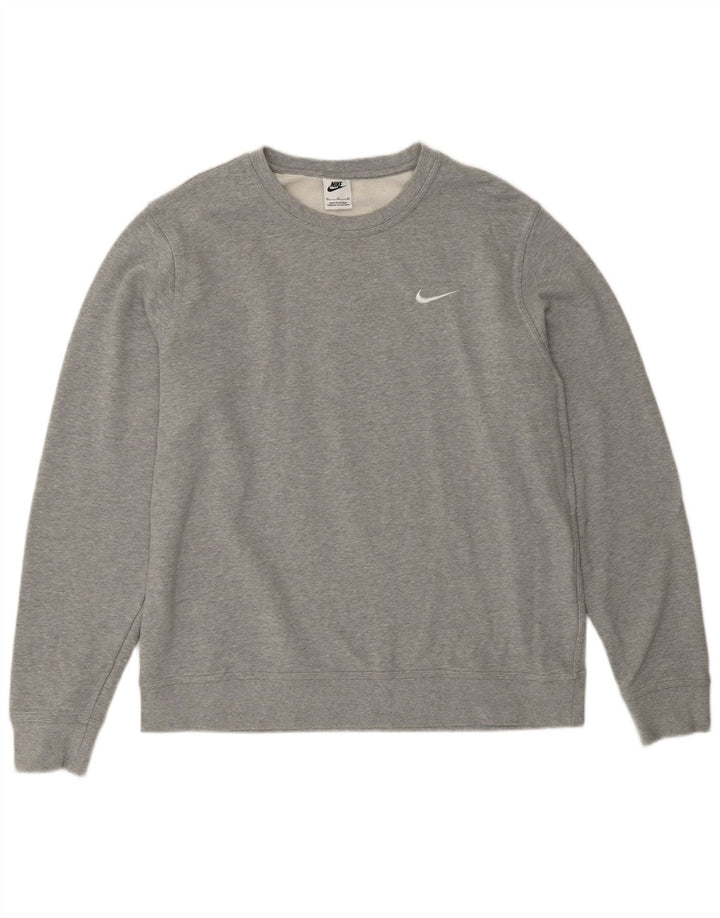 Мужской свитер Nike Jumper XL, серый хлопок с крапинками