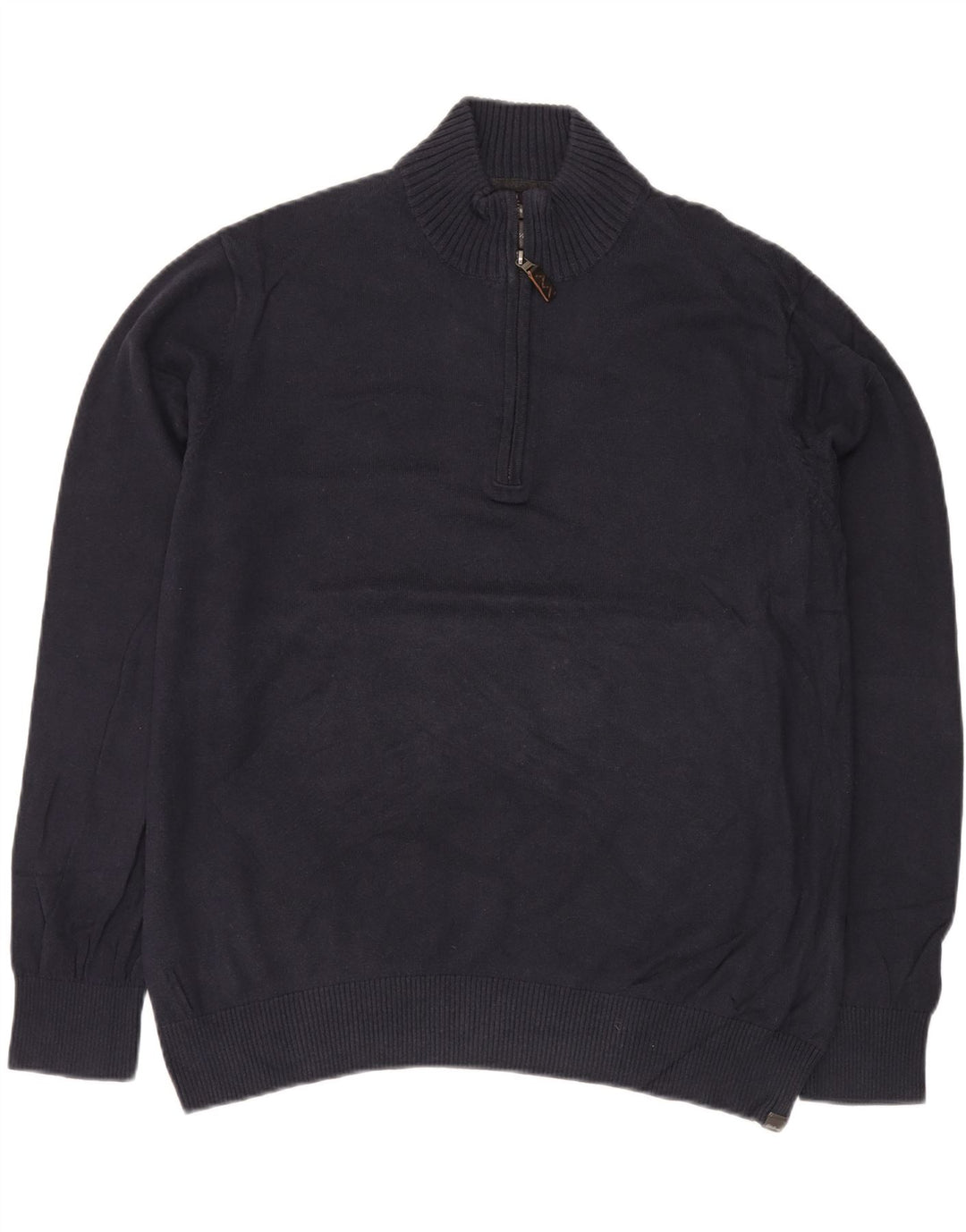 Мужской свитер EDDIE BAUER с воротником на молнии XL, темно-синий, хлопок