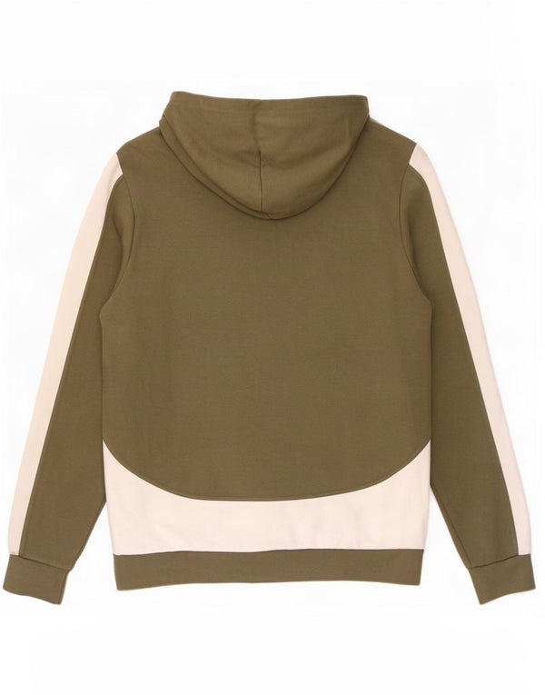 Мужской джемпер с капюшоном Jack Wills с цветными блоками цвета хаки, хлопок, большой размер