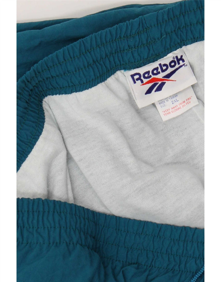 Мужские спортивные брюки Reebok, джоггеры 2XL, синие, нейлон