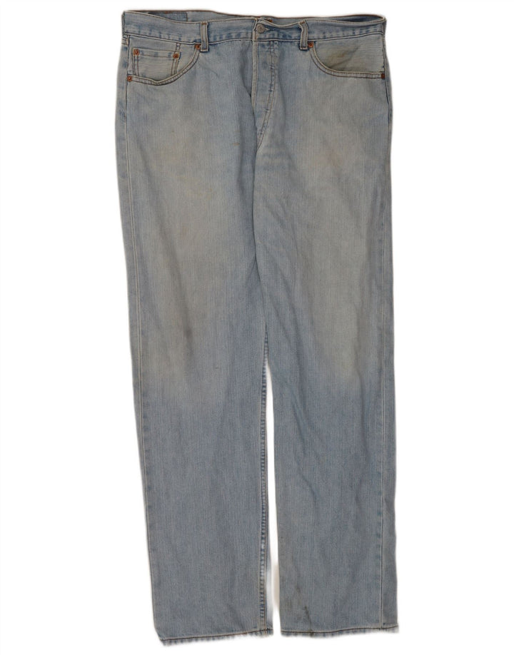 Мужские прямые джинсы Levi's 501 W38 L34 синие, хлопок