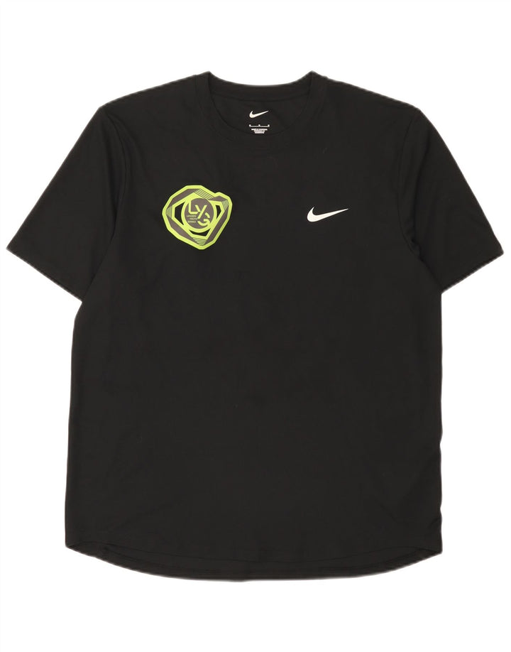 Мужская футболка с рисунком Nike, средний черный полиэстер