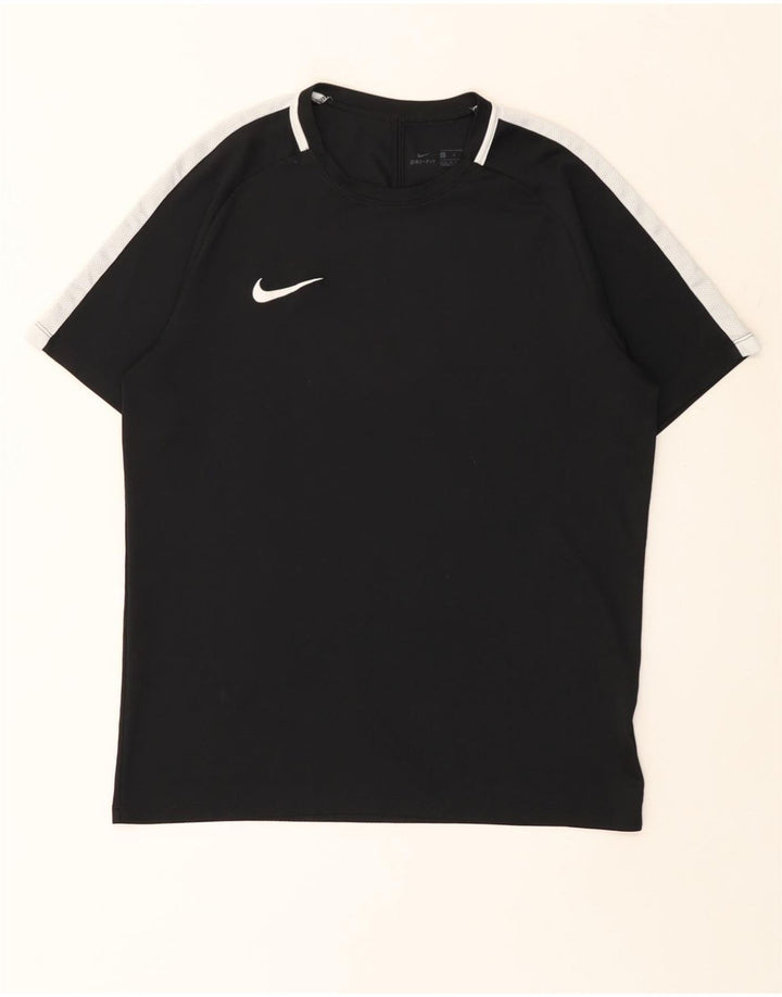 Женская футболка NIKE Dri Fit UK 16, большой черный полиэстер с цветными блоками