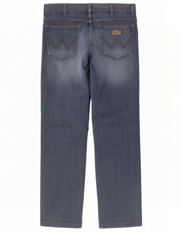 Мужские прямые джинсы Wrangler Texas Stretch W36 L32, синий хлопок