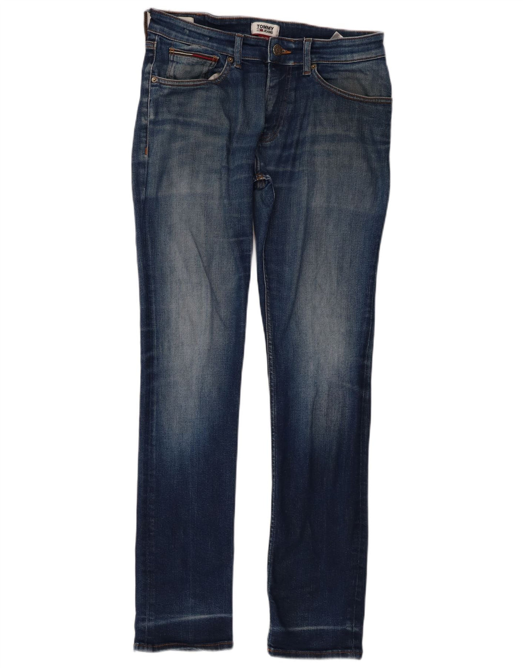 Мужские узкие джинсы Tommy Hilfiger W31 L32 синие, хлопок
