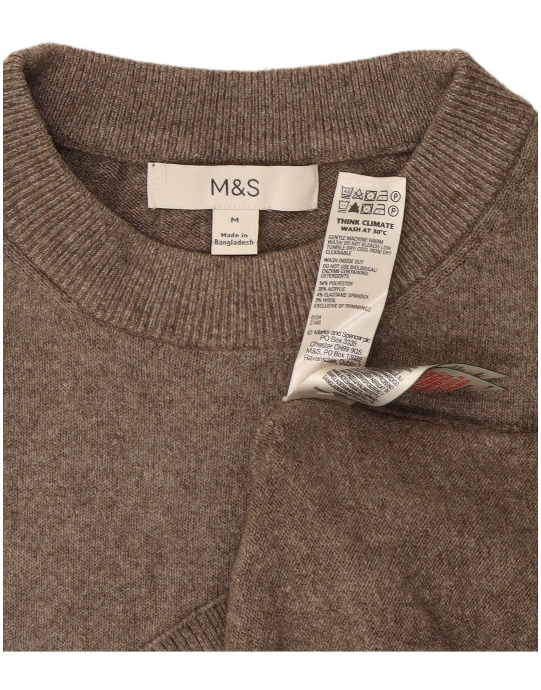 Женский джемпер с круглым вырезом Marks & Spencer UK 14, средний серый