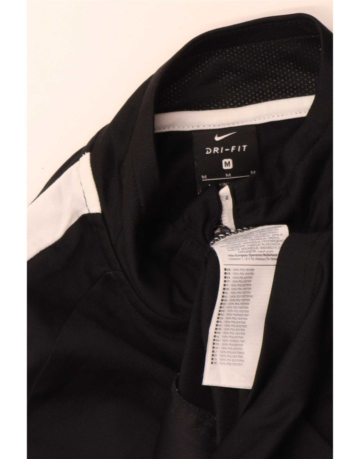 Мужская спортивная куртка Nike Dri Fit, средний черный полиэстер с цветными блоками