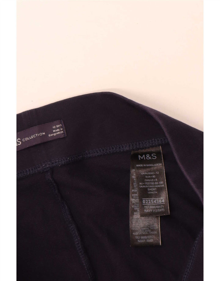 Женские леггинсы Marks & Spencer UK 12, средний темно-синий, хлопок