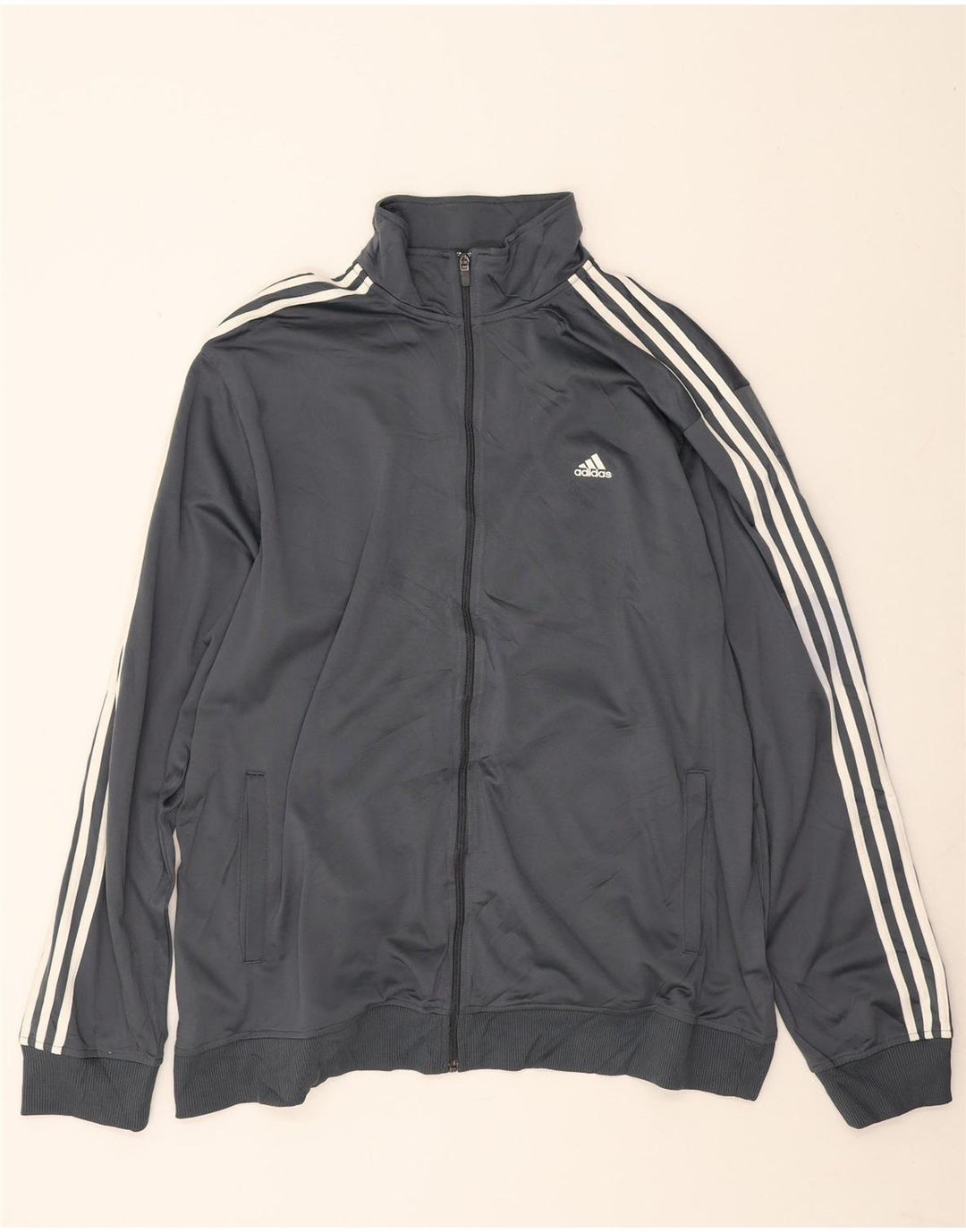 Мужская спортивная куртка Adidas Climalite 2XL, серый полиэстер