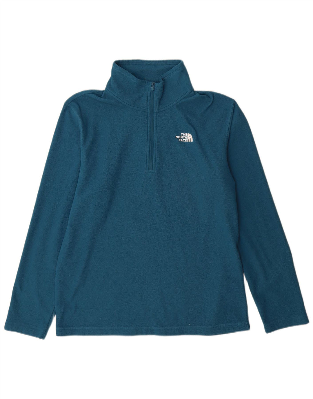 Мужской флисовый джемпер с воротником на молнии The North Face, большой синий полиэстер