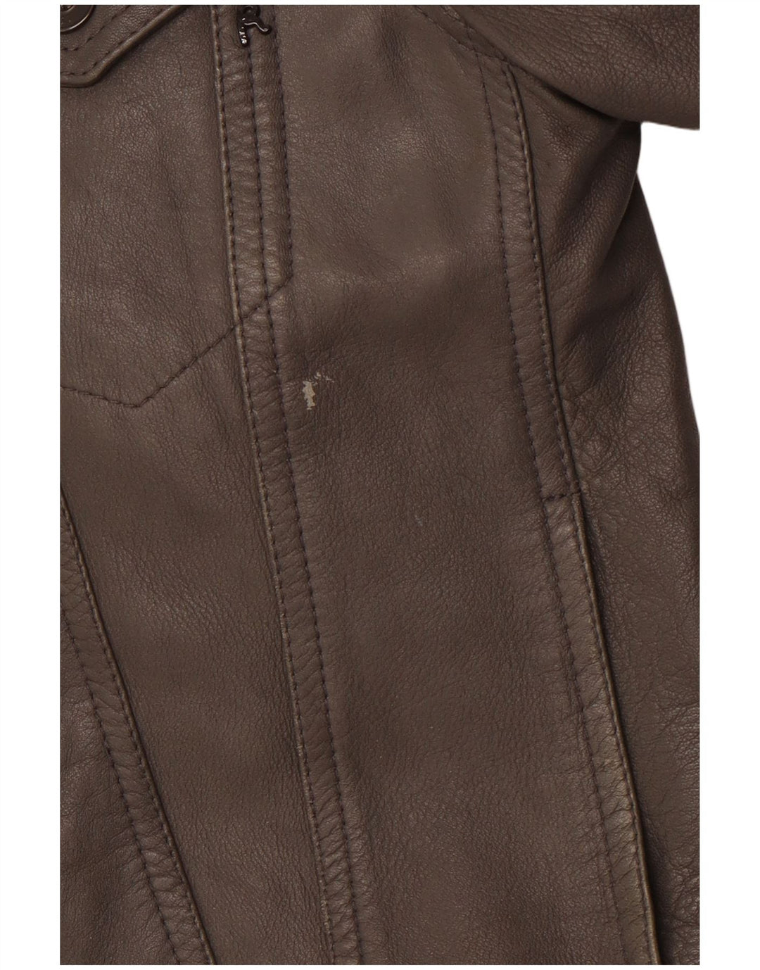 Женская кожаная куртка REPLAY UK 10, маленькая серая кожаная