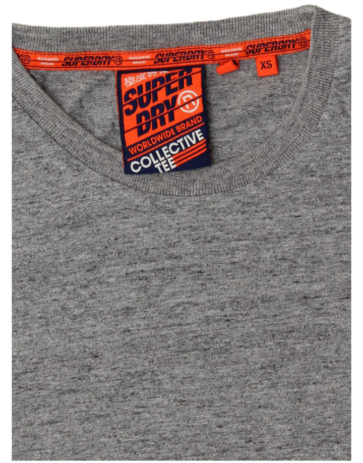 Мужская футболка Superdry Top XS Серая в крапинку из хлопка