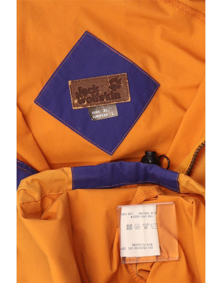 Мужская куртка-анорак с капюшоном Jack Wolfskin UK 42 XL, желтый полиэстер